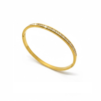 Photo de Stainless Steel Bangle IP Gold
