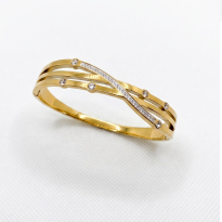 Photo de Stainless Steel Bangle IP Gold