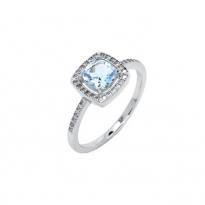 Photo de Sterling Silver 925 ring Blue Topaz