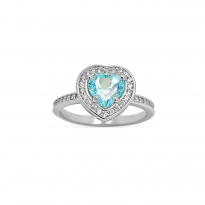 Photo de Sterling Silver 925 ring Blue Topaz