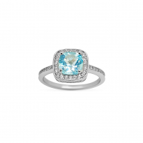 Photo of Sterling Silver 925 ring Blue Topaz