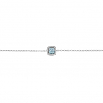 Photo de Sterling Silver 925 Bracelet 16.5+3cm Topaz Blue