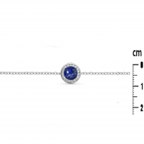 Photo de Sterling Silver 925 Bracelet 16.5+3cm Lapis Lazuli