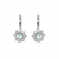 Photo of Sterling Silver 925 earrings topaz blue