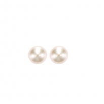 Photo de Sterling Silver 925 Earrings, rhodium plating 7mm