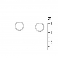 Photo de Sterling Silver 925 earrings inside diameter 10mm