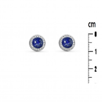 Photo de Sterling Silver 925 earrings Lapis Lazuli natural stone
