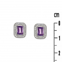 Photo de Sterling Silver 925 earrings Amethyst