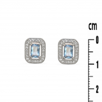 Photo de Sterling Silver 925 earrings  Topaz Blue