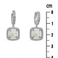 Photo de Sterling Silver 925 earrings OPAL