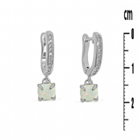 Photo de Sterling Silver 925 earrings Opal