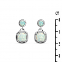 Photo de Sterling Silver 925 earrings OPAL