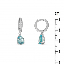 Photo of Sterling Silver 925 earrings Blue Topaz