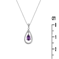 Photo de Sterling Silver 925 Necklace, rhodium plating