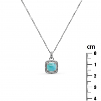 Photo de Sterling Silver 925 Neclace 40+5cm Larimar