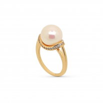 Photo de Gold Filled 18kt Ring Cultured pearl