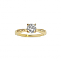 Photo de Gold Filled 18kt Ring CZ 5.5mm