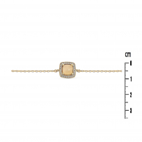Photo de Gold Filled 18kt Bracelet 16.5+3cm Rose Quartz