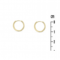 Photo de Gold Filled 18kt Earrings 12mm Inside diameter