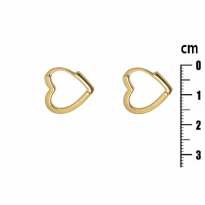 Photo of Gold Filled 18kt Heart Earrings