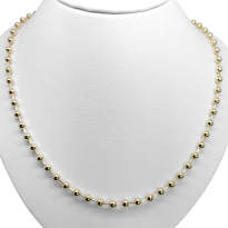 Photo de Gold Filled 18kt Necklace 40+5cm 4mm balls