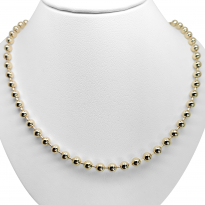 Photo de Gold Filled 18kt Necklace 40+5cm 5mm Balls