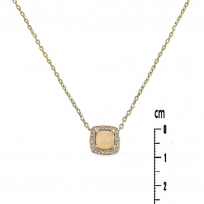 Photo of Gold Filled 18kt Necklace 40+5cm Rose Quartz