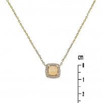 Photo de Gold Filled 18kt Necklace 40+5cm Rose Quartz