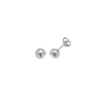 Photo of Sterling Silver Earrings Ball 4mm