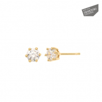 Photo de Gold Filled 18kt Earrings, Swarovski Zirconia